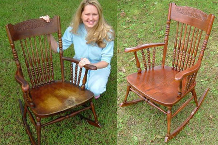 Antique Rocking Chair Restored